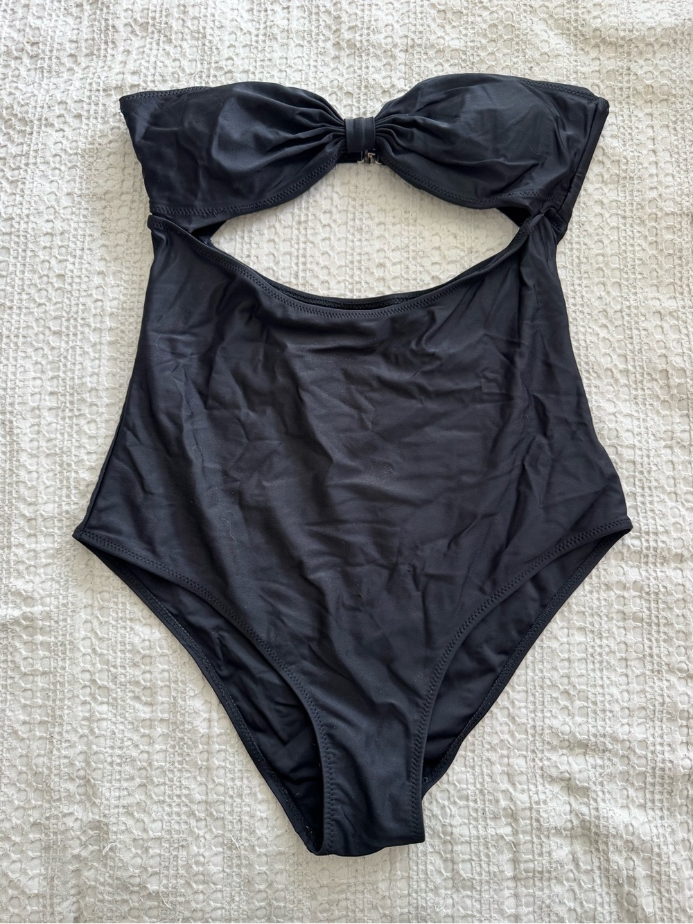 Cupshe Black Cutout One-Piece Swimsuit